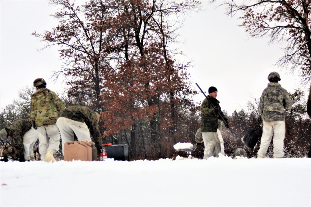 Cold-Weather Operations Course class 21-02 training operations at Fort McCoy