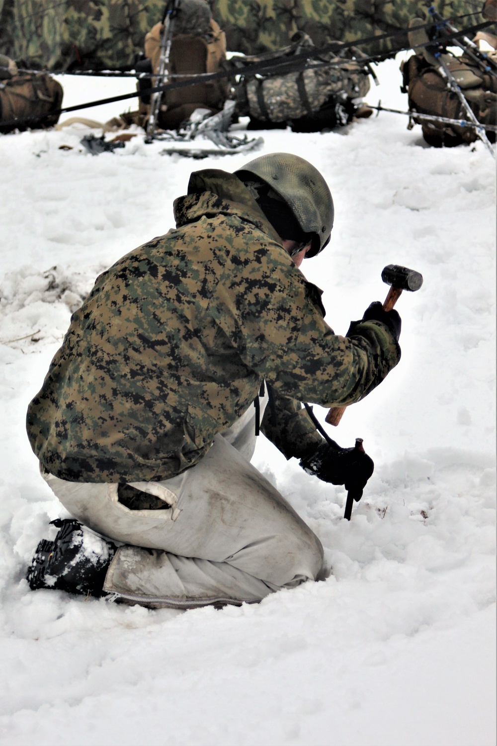 Cold-Weather Operations Course class 21-02 training operations at Fort McCoy