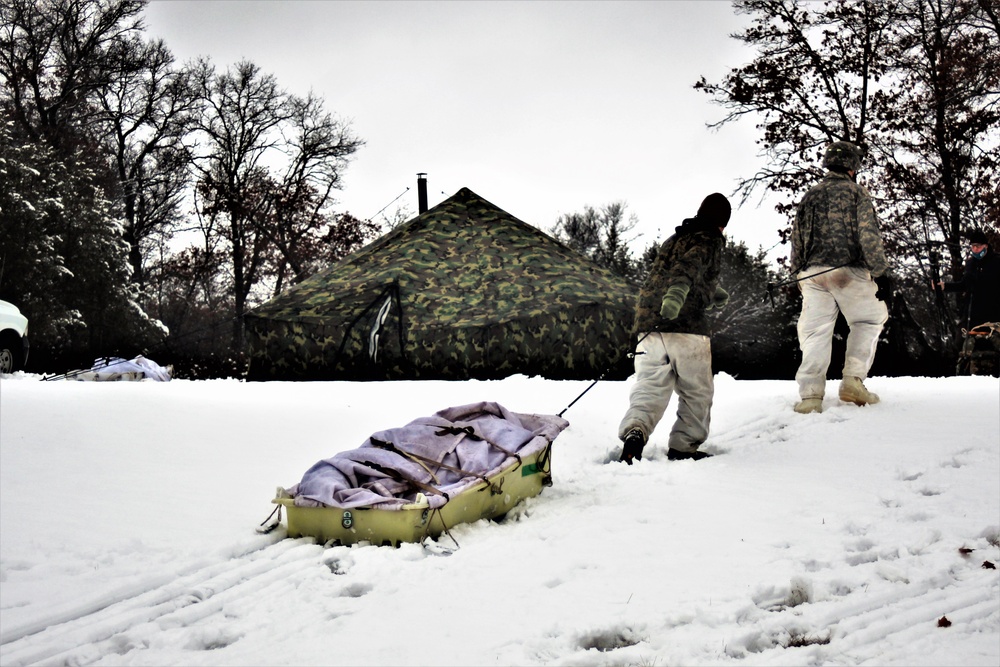 Cold-Weather Operations Course class 21-02 training operations at Fort McCoy