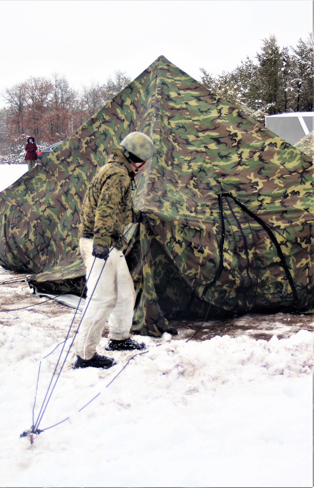 Cold-Weather Operations Course class 21-02 training operations at Fort McCoy