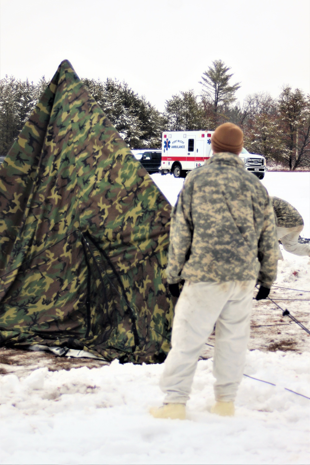 Cold-Weather Operations Course class 21-02 training operations at Fort McCoy