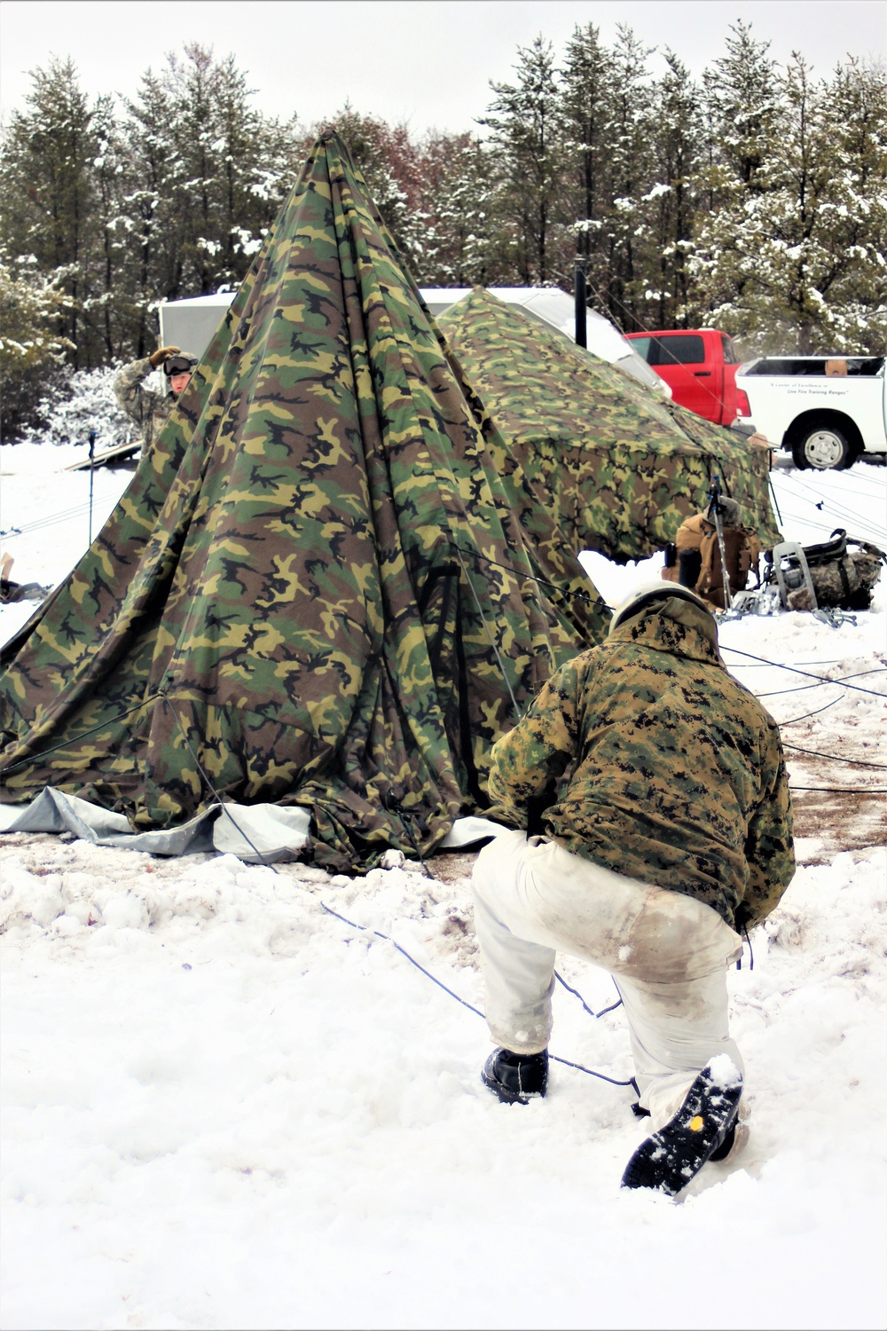 Cold-Weather Operations Course class 21-02 training operations at Fort McCoy