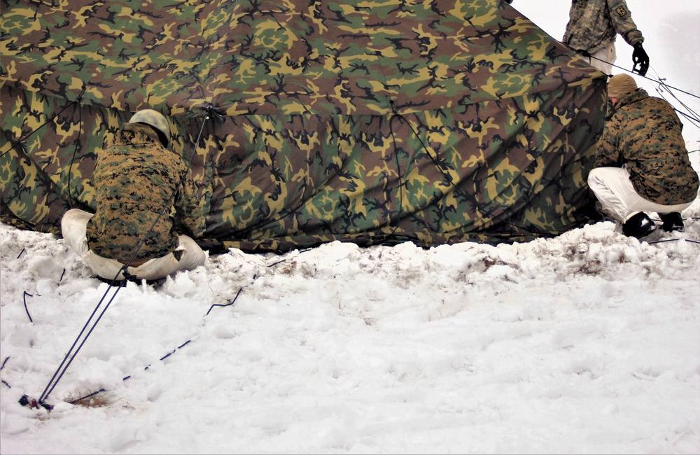 Cold-Weather Operations Course class 21-02 training operations at Fort McCoy