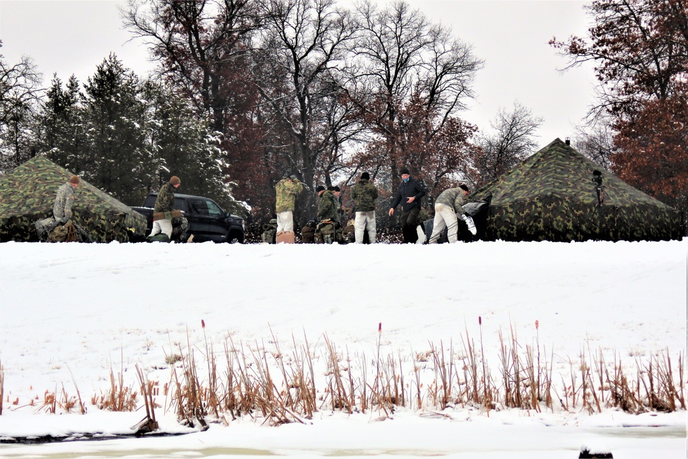 Cold-Weather Operations Course class 21-02 training operations at Fort McCoy