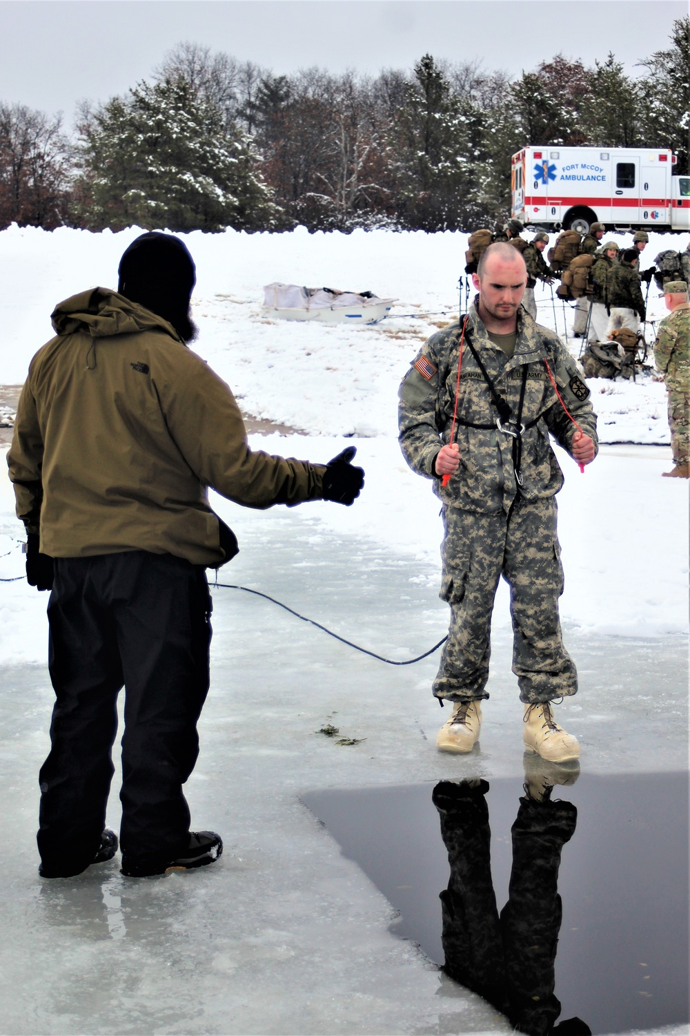 Cold-Weather Operations Course class 21-02 training operations at Fort McCoy