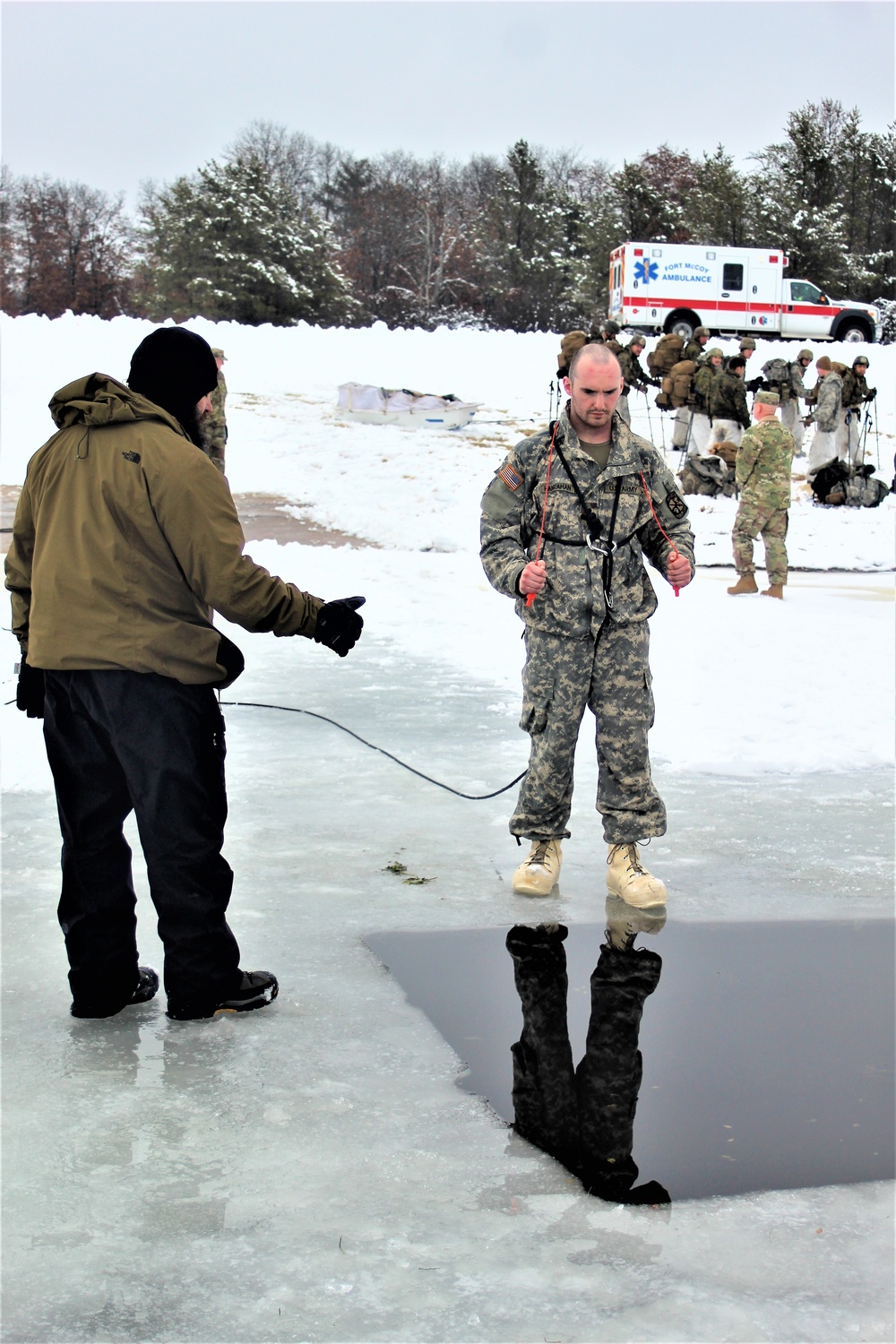 Cold-Weather Operations Course class 21-02 training operations at Fort McCoy