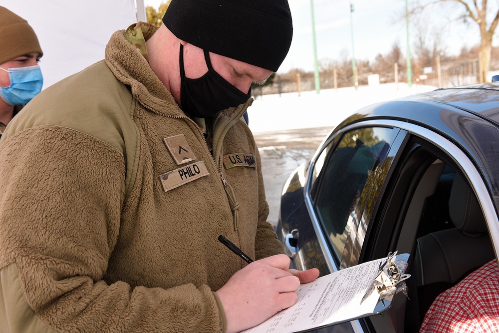 Michigan’s Task Force Spartan, Administers the COVID-19 Vaccine