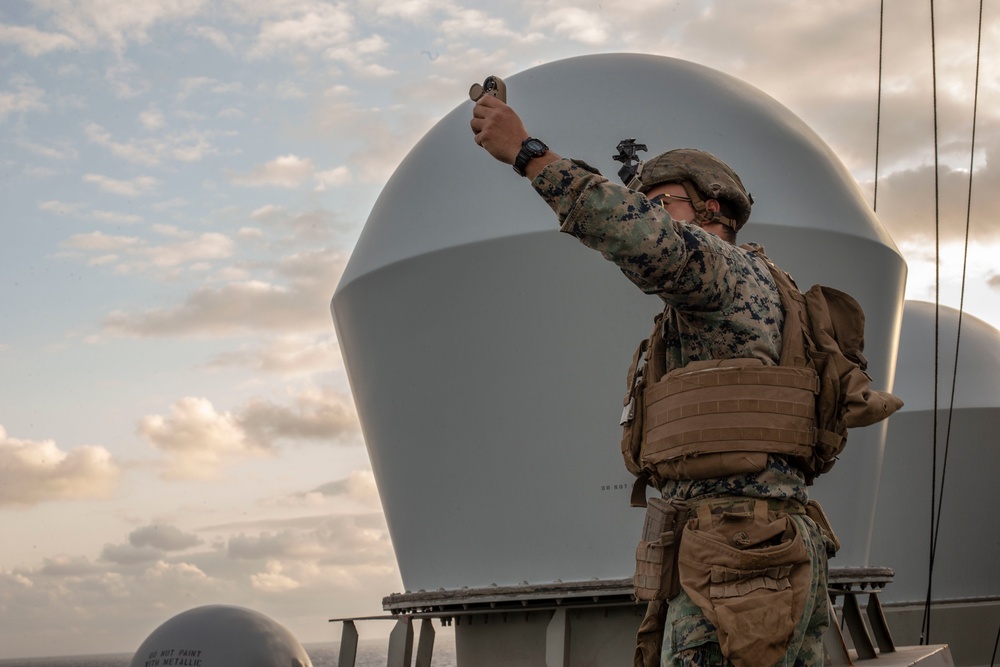 Snipers provide over-watch during VBSS mission