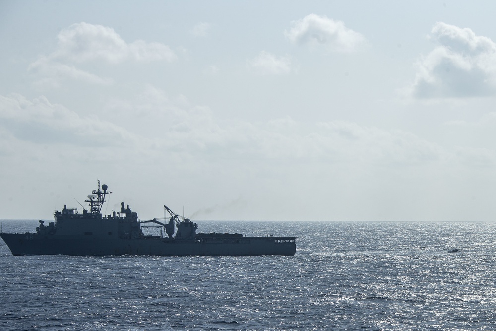 Snipers provide over-watch during VBSS mission