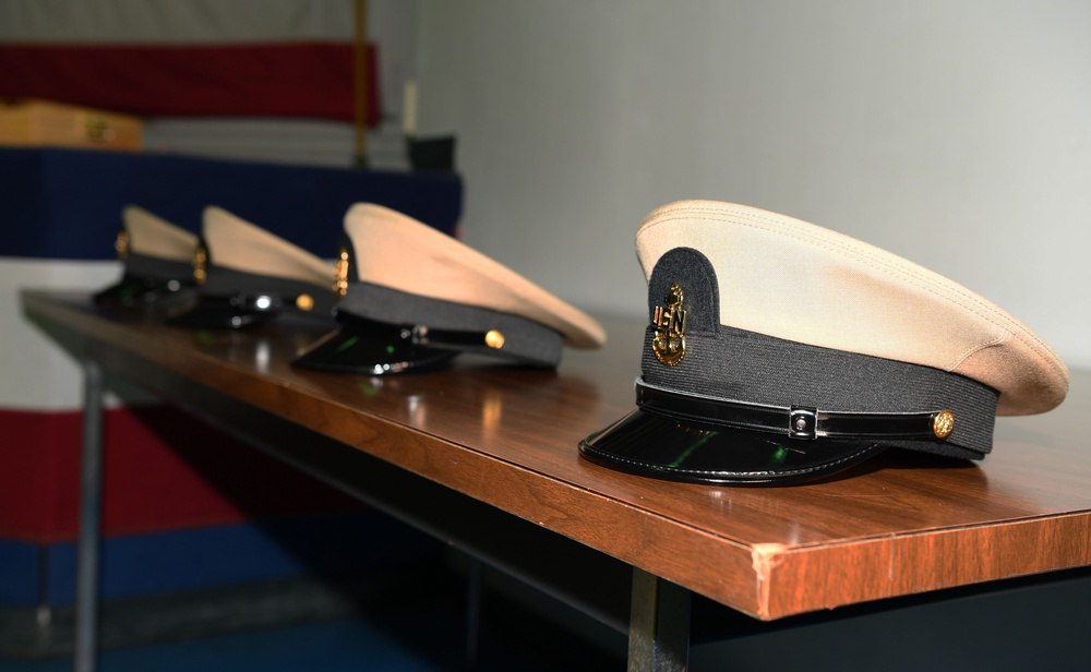 Chief Pinning Ceremony Jan. 29, 2021 on Diego Garcia