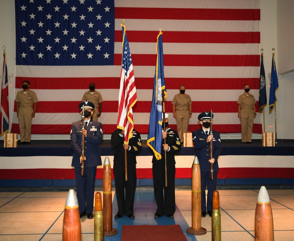 Chief Pinning Ceremony Jan. 29, 2021 on Diego Garcia
