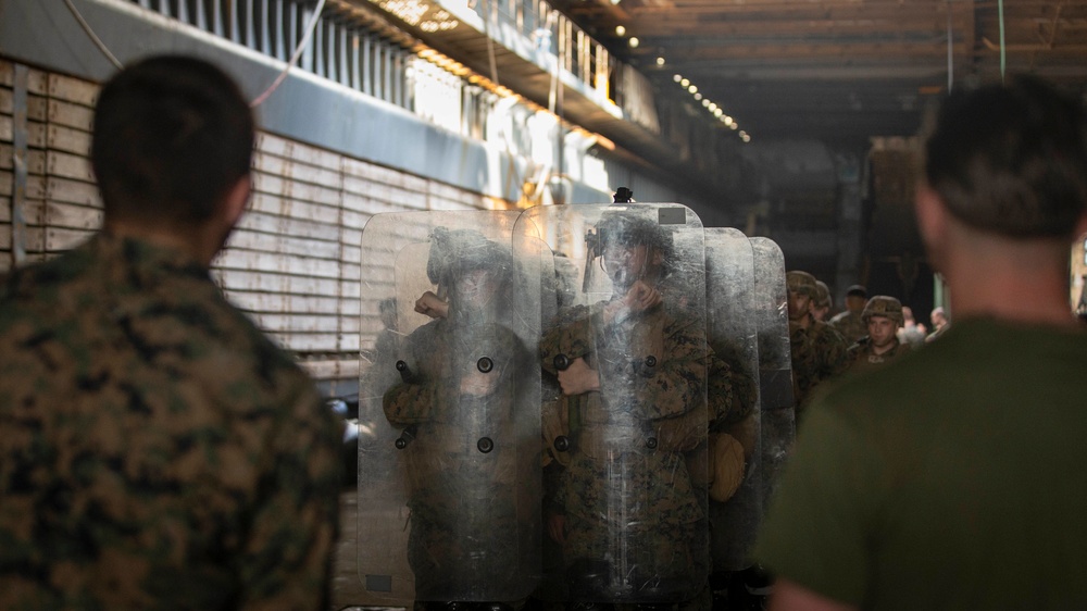 BLT 3/4 practices riot control techniques