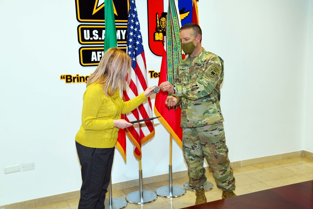 Recognition ceremony in  Caserma Ederle in Vicenza, Italy