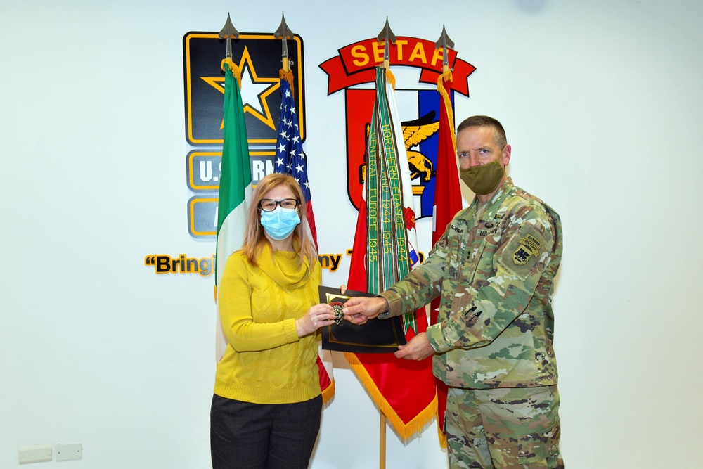 Recognition ceremony in  Caserma Ederle in Vicenza, Italy