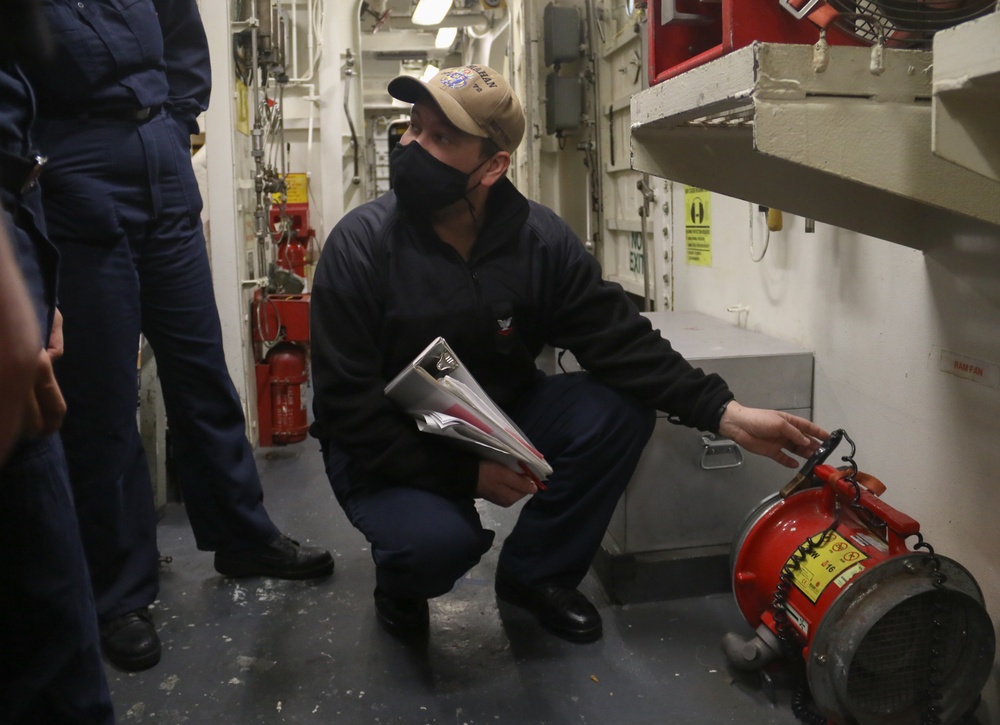 USS Mahan Damage Control Training