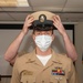 RPC Jesse Kiepper, receives his anchors during USS Constitution’s Chief Petty Officer pinning ceremony