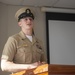 RPC Jesse Kiepper, receives his anchors during USS Constitution’s Chief Petty Officer pinning ceremony