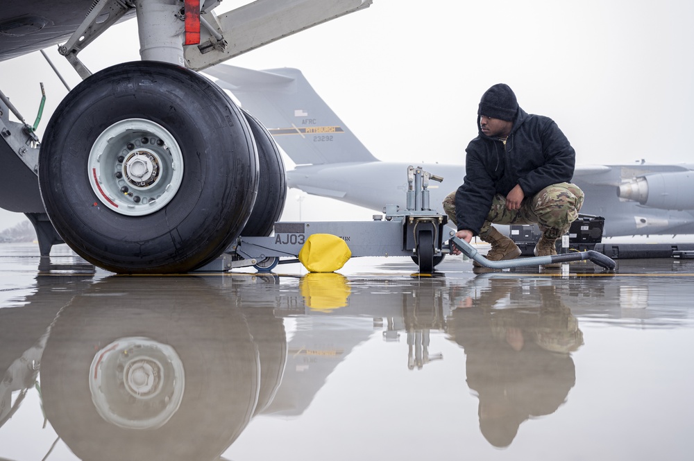 Lowering the aircraft