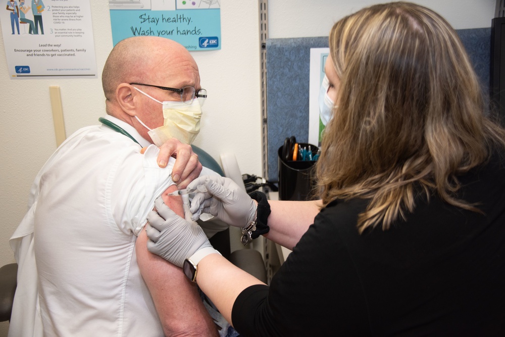 Personnel receive first COVID-19 vaccinations at Fort McCoy