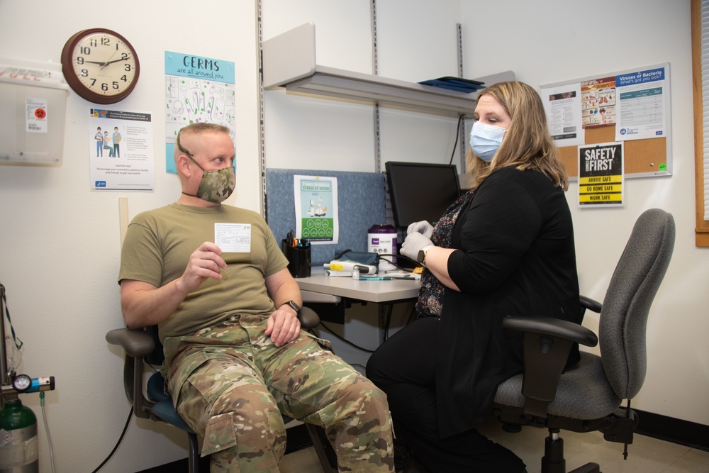 Personnel receive first COVID-19 vaccinations at Fort McCoy