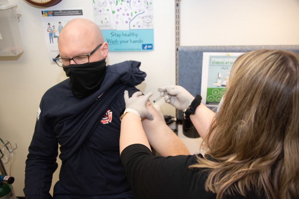 Personnel receive first COVID-19 vaccinations at Fort McCoy