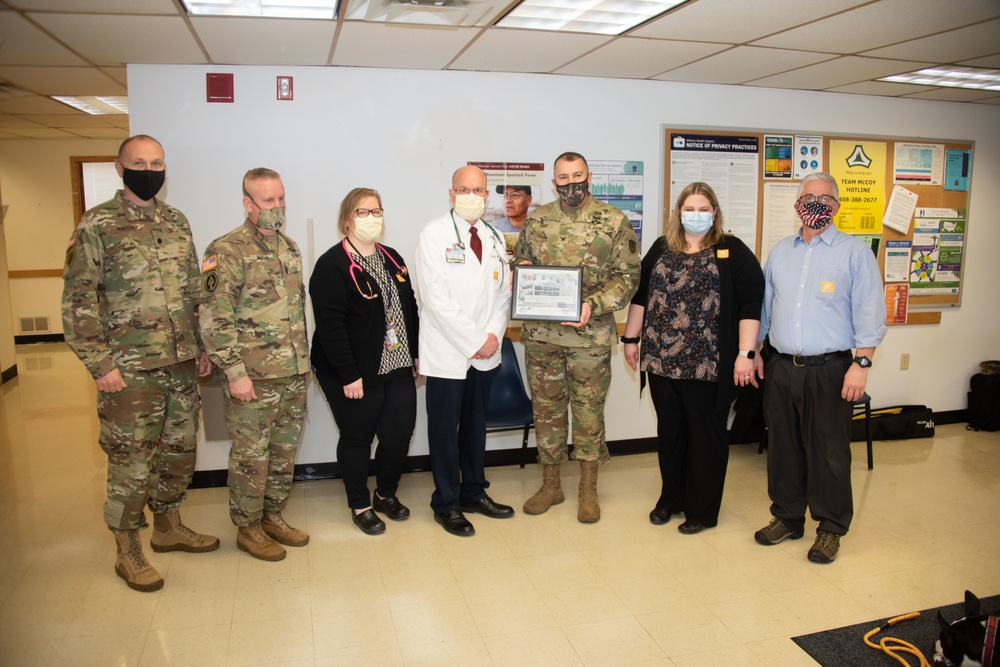 Personnel receive first COVID-19 vaccinations at Fort McCoy