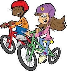 Bicycle, skateboard and roller skate safety on base