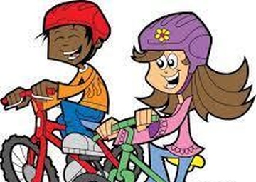 Bicycle, skateboard and roller skate safety on base