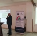 Dr. Yasir Younis Majeed (FETP Executive Director/Iraq MoH) gives a presentation at the 1st intermediate-level FETP cohort graduation ceremony.