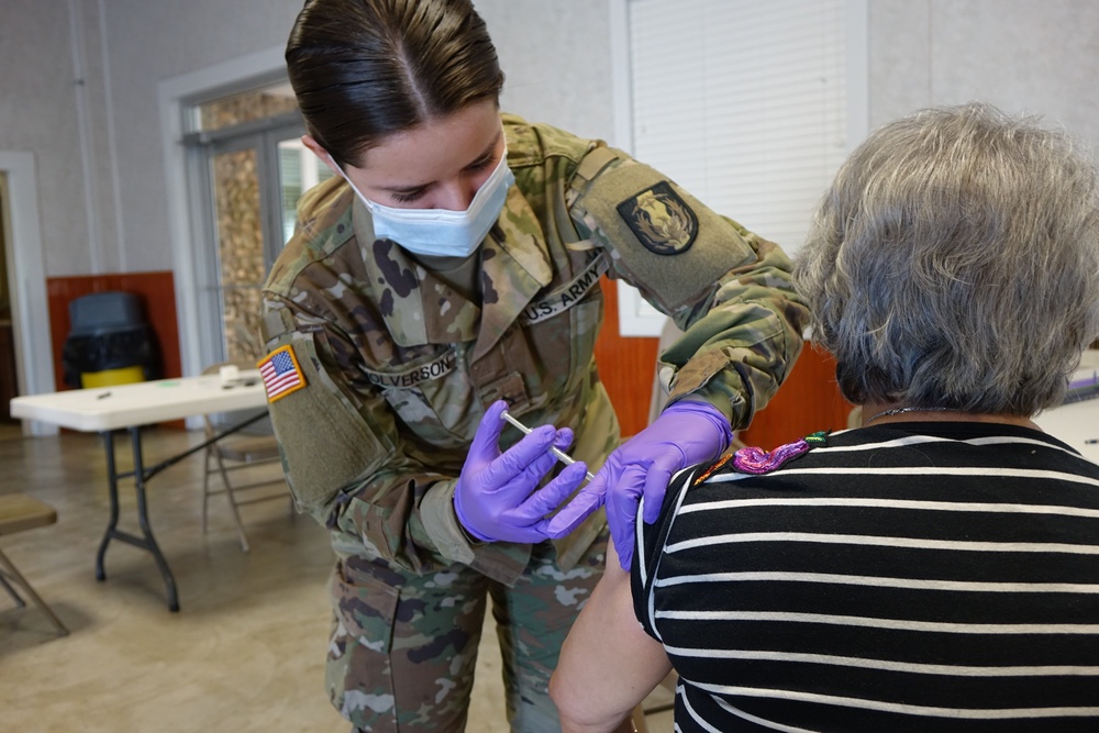 Texas Guard Supports TDEM led Mobile Vaccination