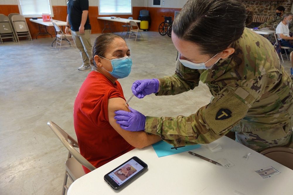 Texas Guard Supports TDEM led Mobile Vaccination