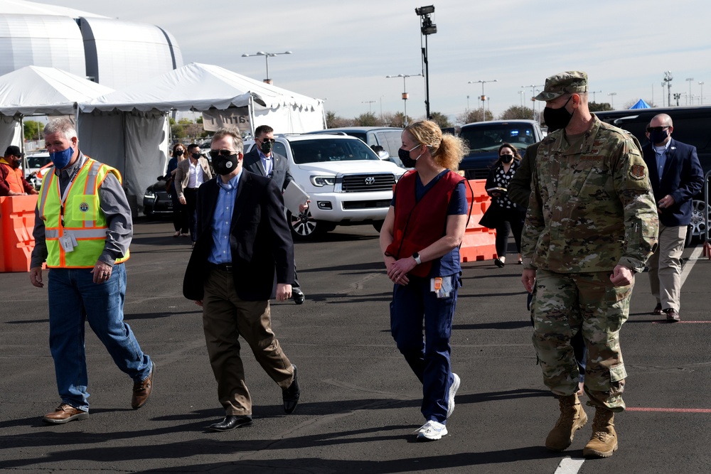 Deputy Secretary of Defense visits AZ COVID-19 vaccination site
