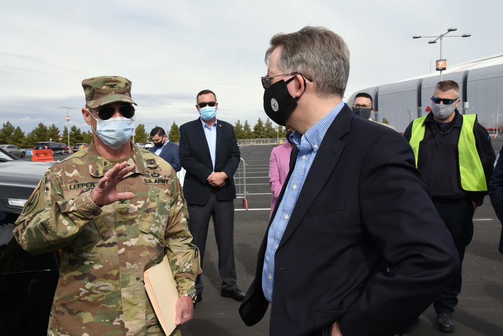Deputy Secretary of Defense visits AZ COVID-19 vaccination site