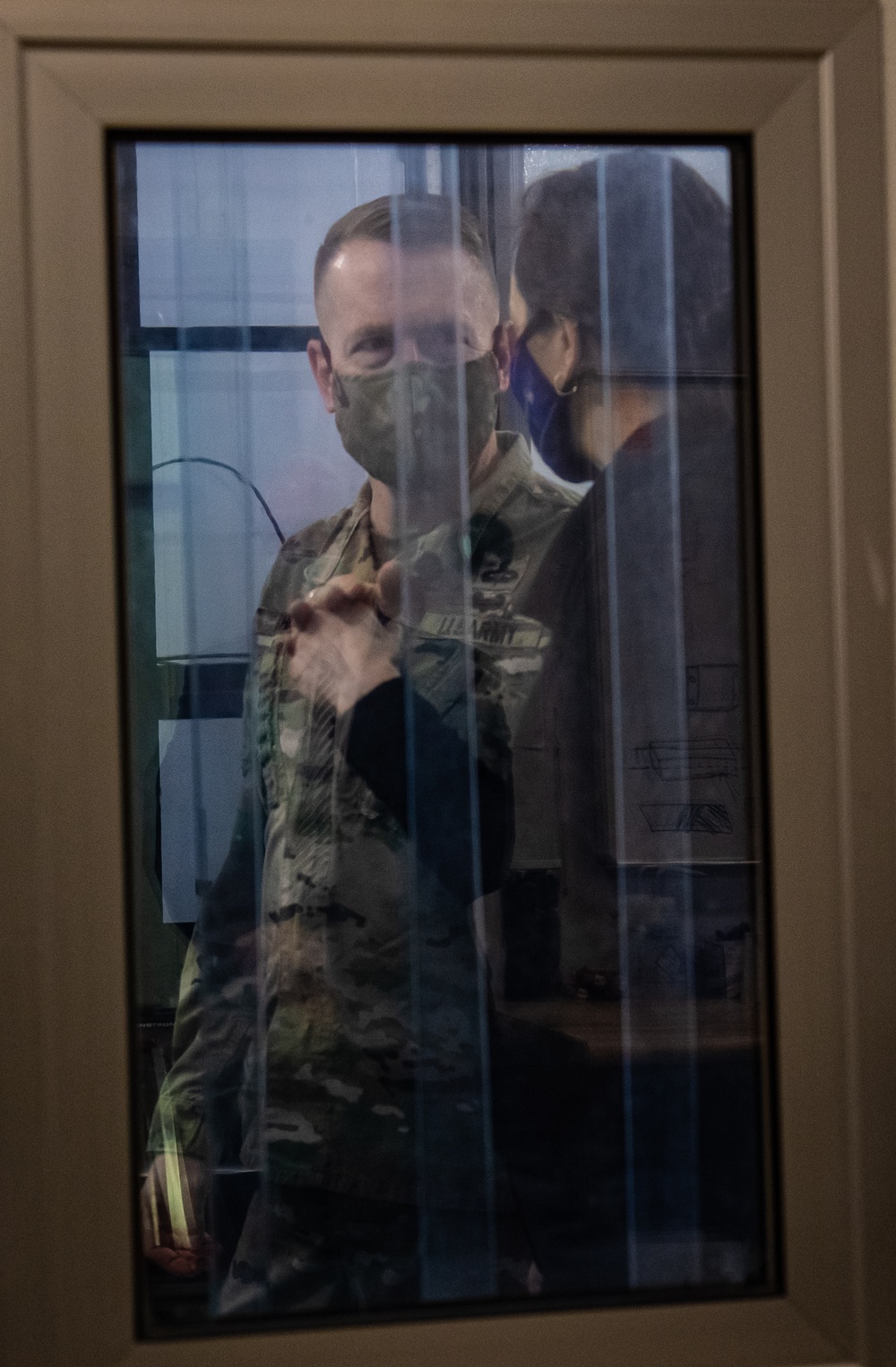 Maj. Gen. David C. Hill Chills in a Cold Region Research and Engineering Laboratory Cold Room