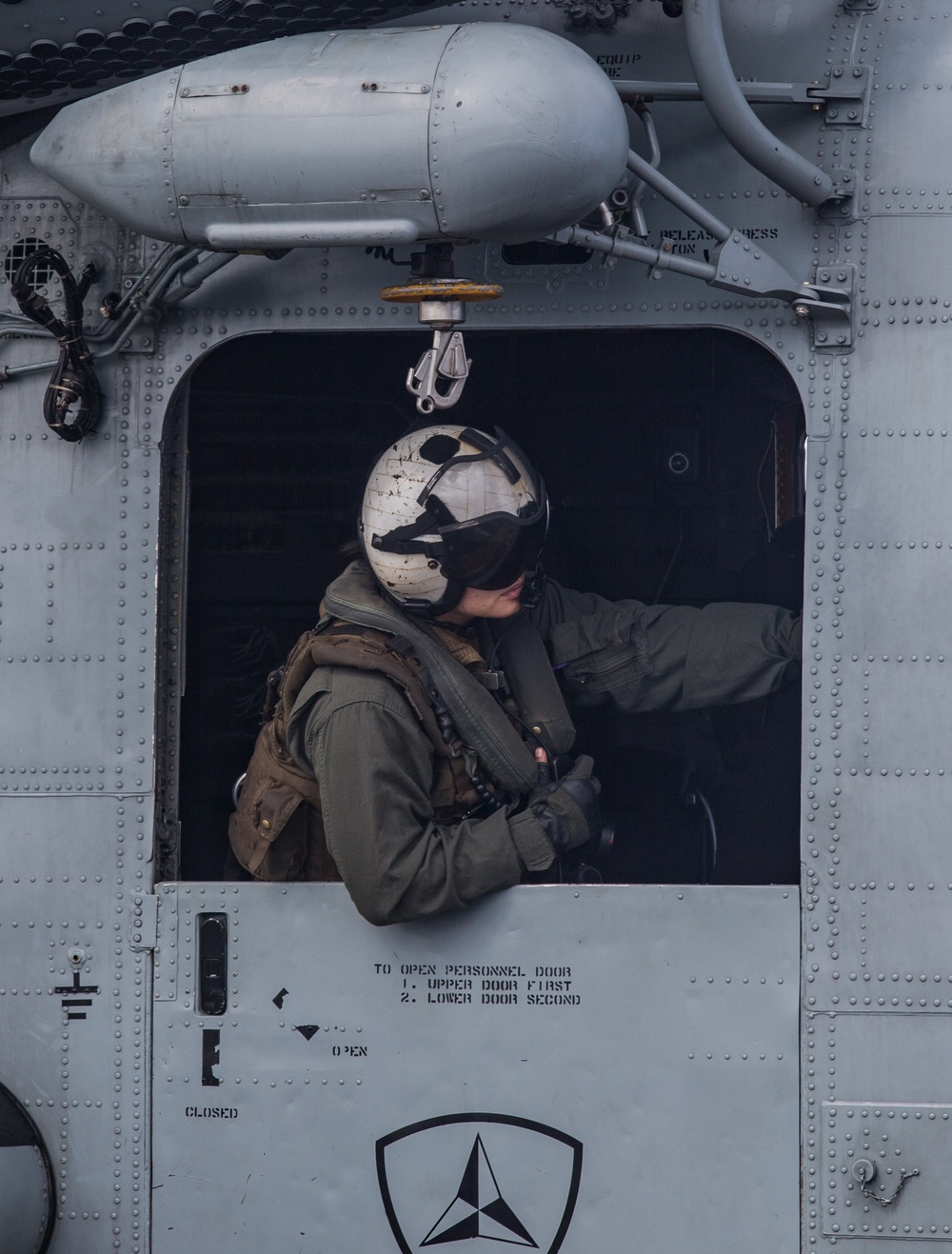 CH-53E performs touch and go drills