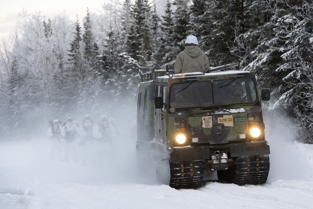 ‘1 Geronimo’ paratroopers are evaluated for the upcoming USARAK Arctic Winter Games 2021