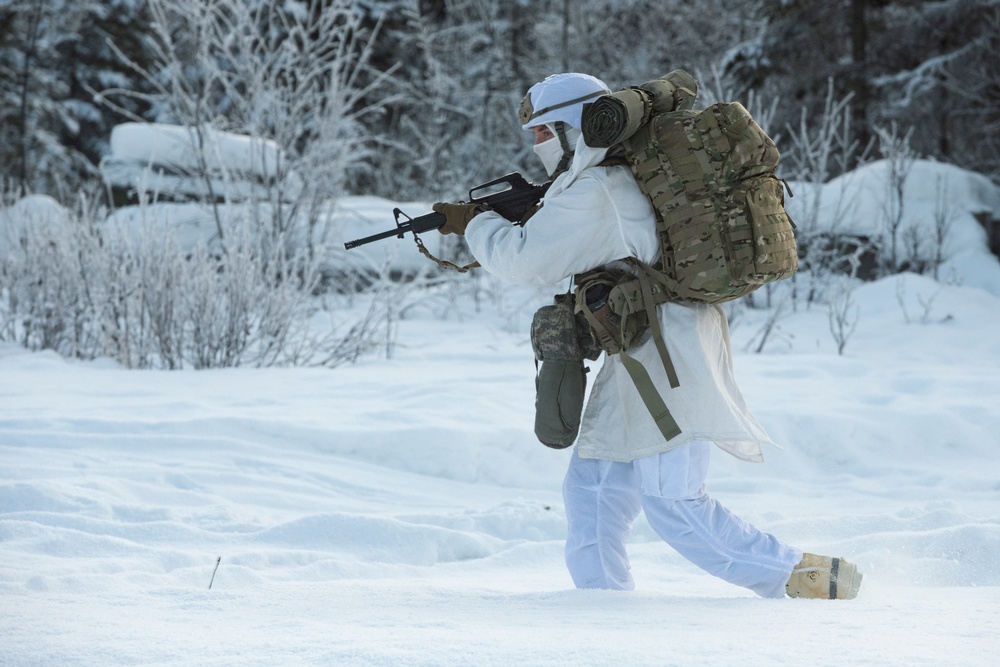 ‘1 Geronimo’ paratroopers are evaluated for the upcoming USARAK Arctic Winter Games 2021