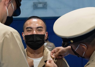 CPO Pinning Ceremony Held on Camp Covington
