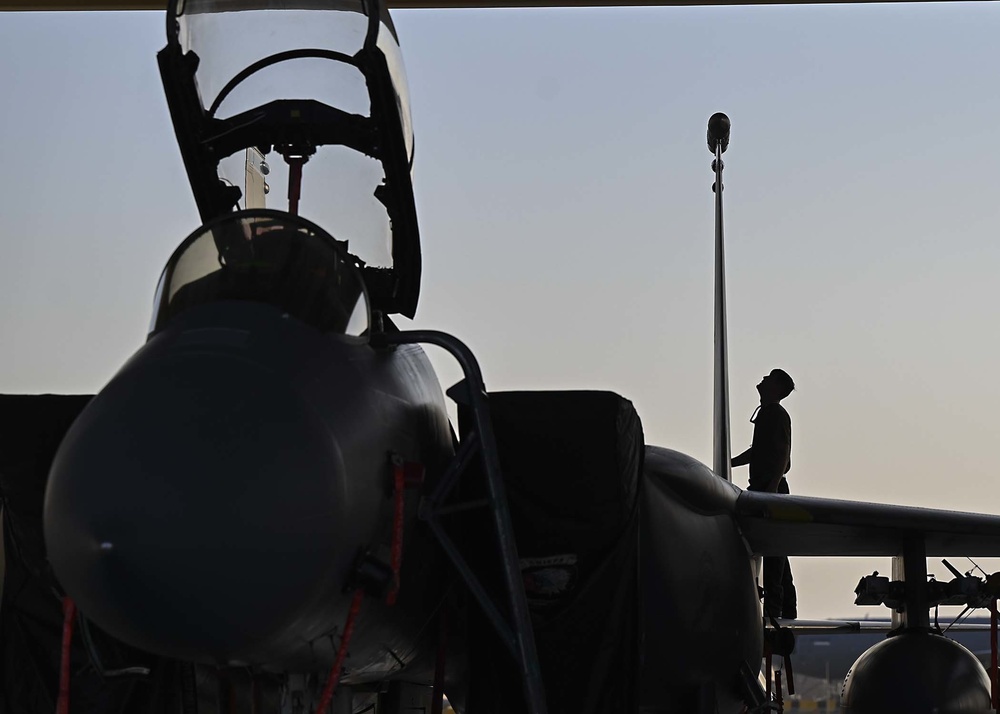 Strike Eagles arrive at Al Dhafra Air Base for Dynamic Force Employment