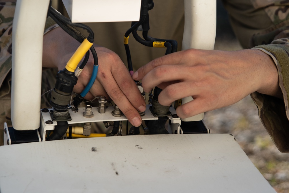 Marines with Golf Co., 2MRSB, construct a FOB during TRXII
