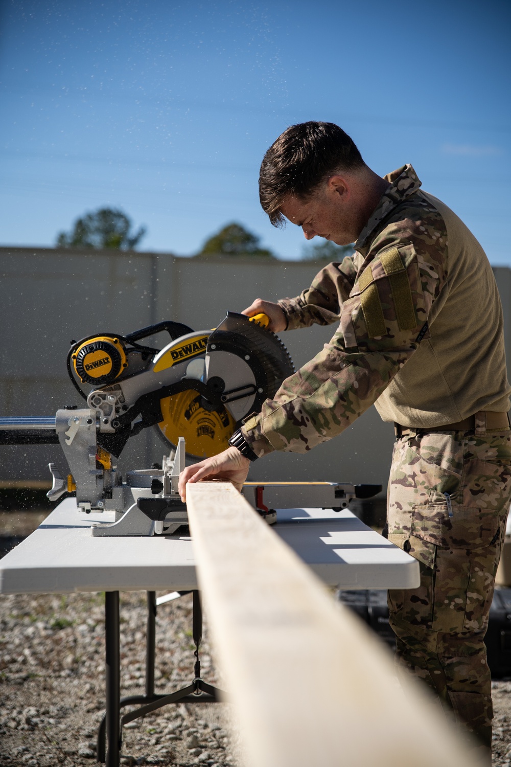 Marines with Golf Co., 2MRSB, construct a FOB during TRXII