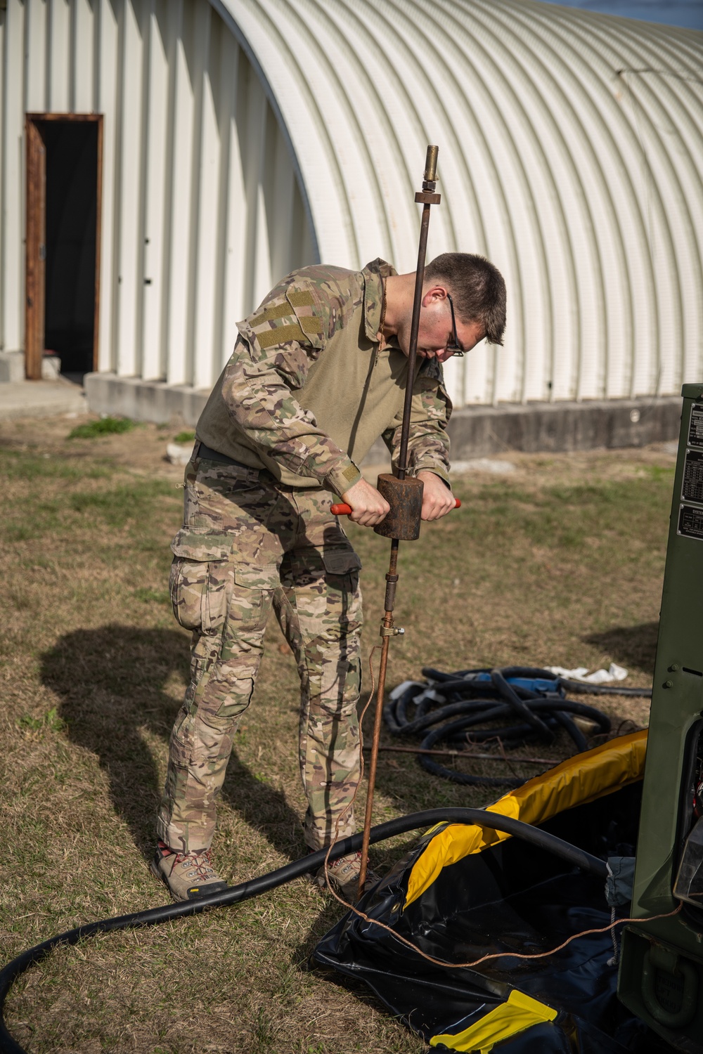 Marines with Golf Co., 2MRSB, participate in TRXII
