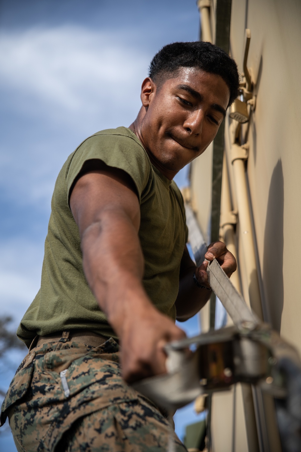 Marines with Golf Co., 2MRSB, participate in TRXII