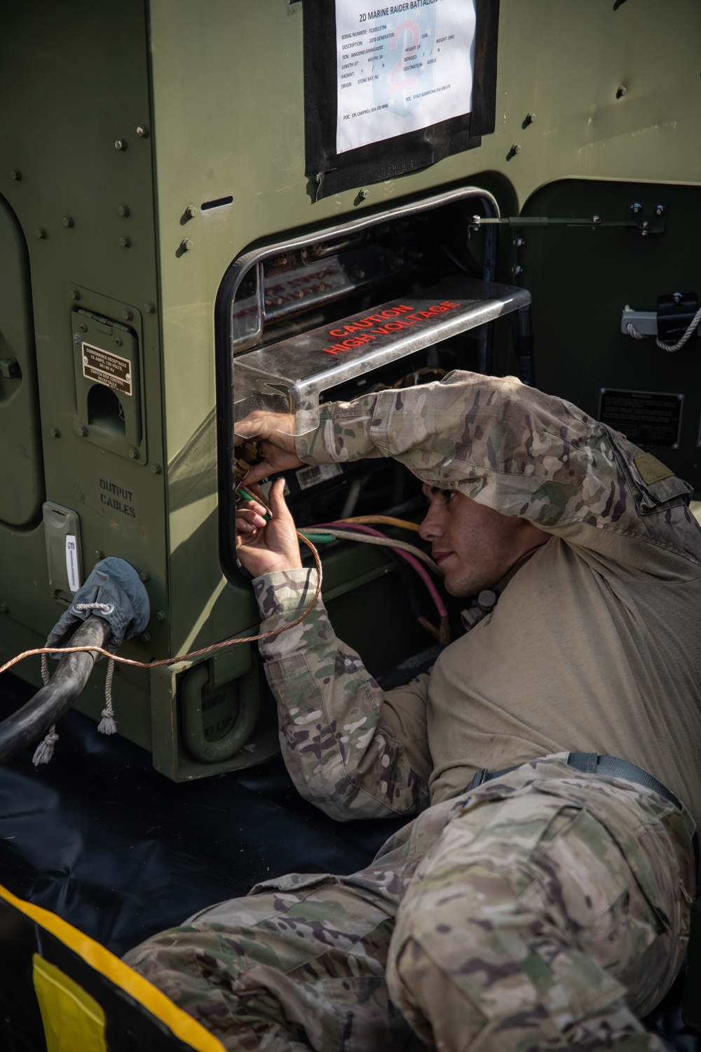Marines with Golf Co., 2MRSB, participate in TRXII