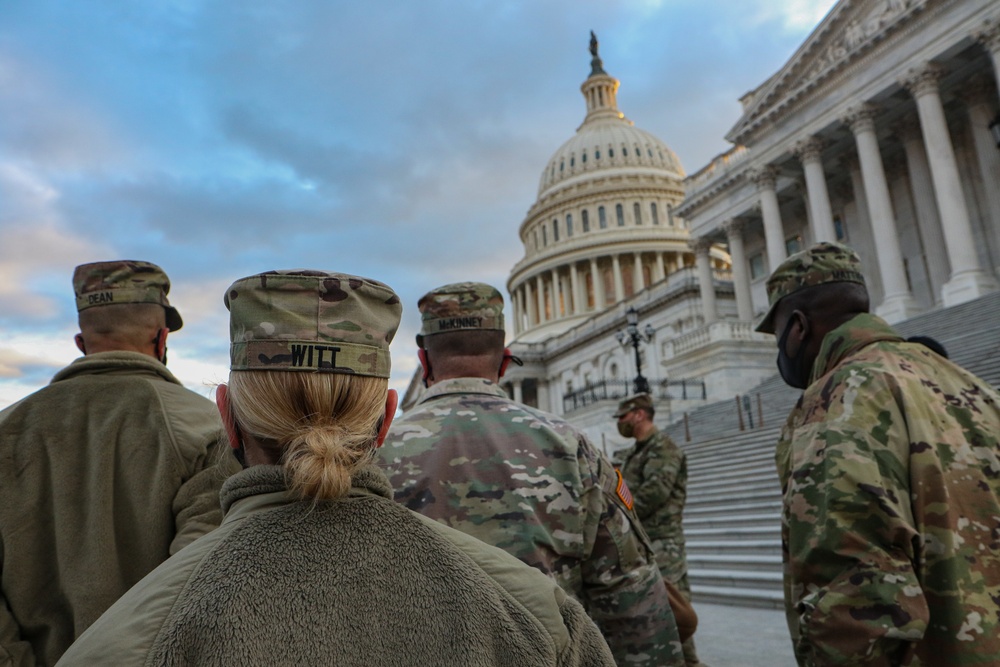 177th MP Bde. CSM Witt Stands Tall at the DC Capitol