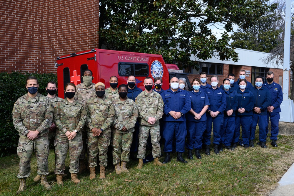 MDNG Supports Coast Guard Yard with COVID-19 Vaccinations