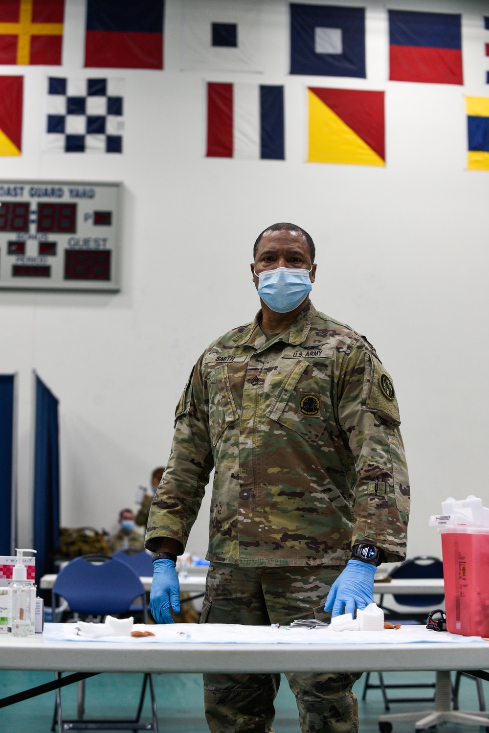 MDNG Supports Coast Guard Yard with COVID-19 Vaccinations