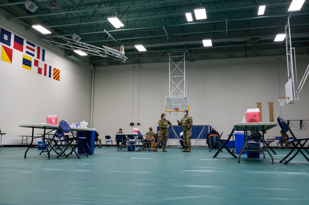 MDNG Supports Coast Guard Yard with COVID-19 Vaccinations