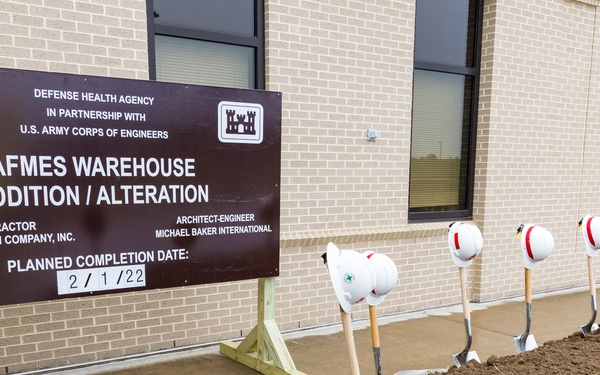 AFMES breaks ground for $3.4M warehouse addition, alteration