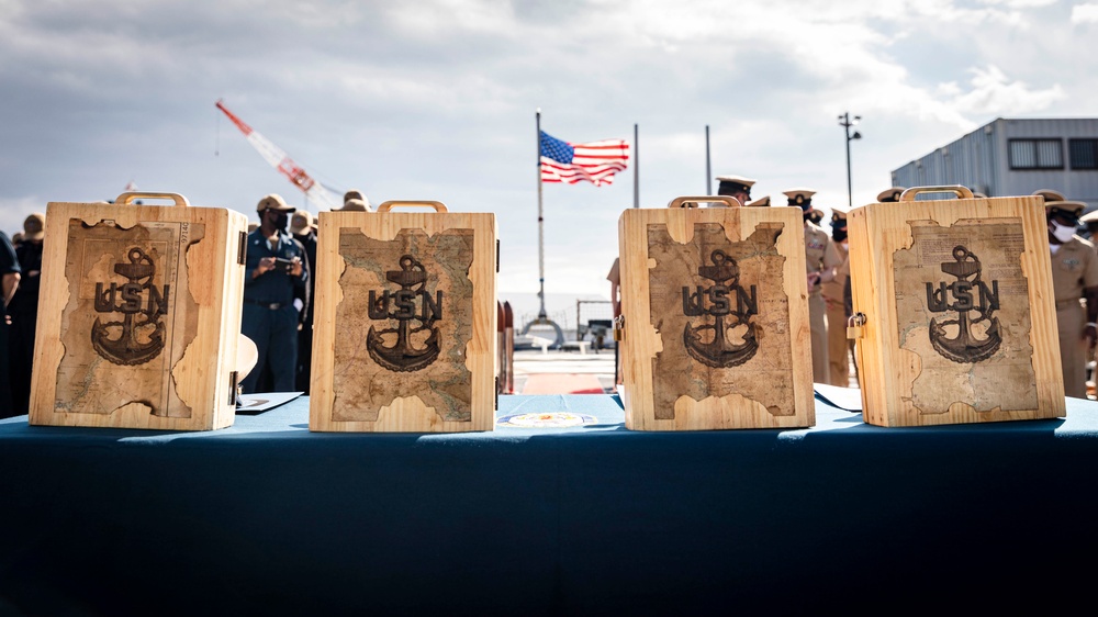 CPO Pinning Ceremony aboard John S. McCain